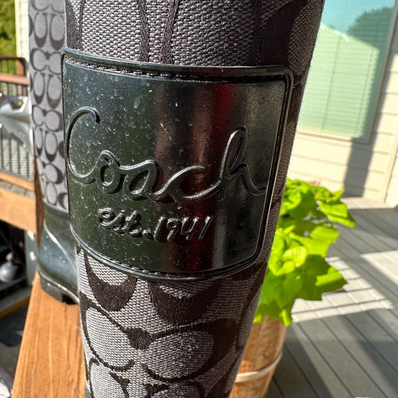 Coach rain boots - size 7 - Picture 4 of 4